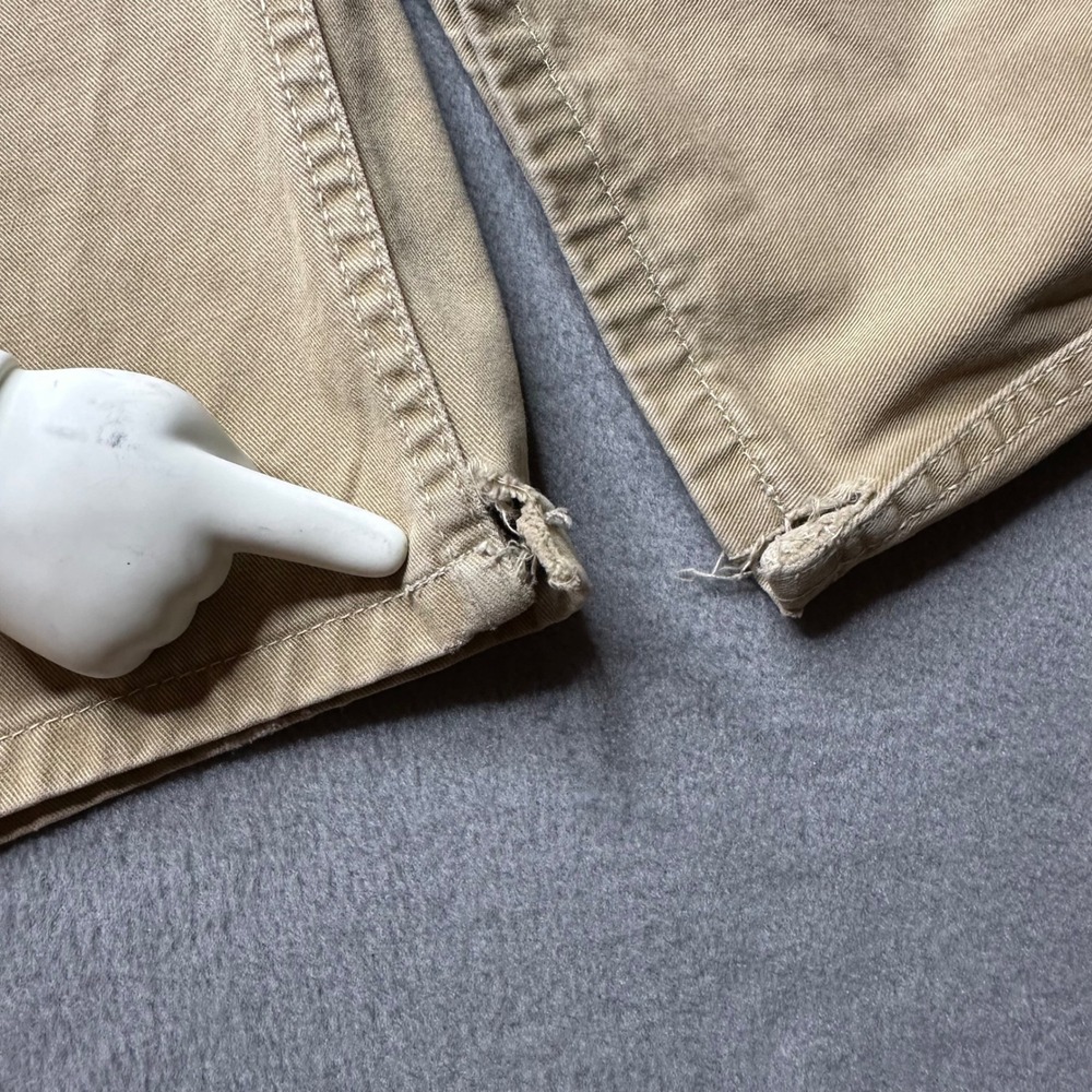 Polo Jeans Co. Carpenter Pants Men 32x32 Tan‎ Cotton Utility Workwear Vintage - Picture 3 of 12